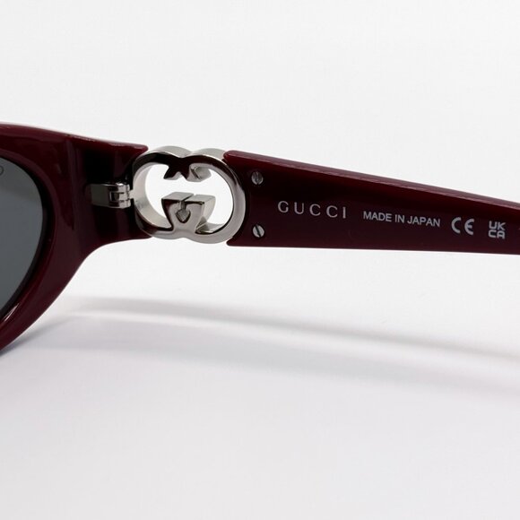 NEW GUCCI SUNGLASSES WOMEN ROUND BURGUNDY GUCCI GG1662SA 006 main image 5